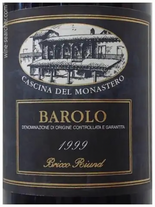 Etichetta Barolo Bricco Riund Riserva DOCG 1999 - Cascina Monastero